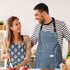 SATINIOR 3 Pieces Adjustable Bib Apron with Pockets Women Waterproof Cooking Aprons Men Chef Adults Baking Cleaning...